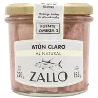 Atún Claro al Natural Zallo, Frasco 155 G