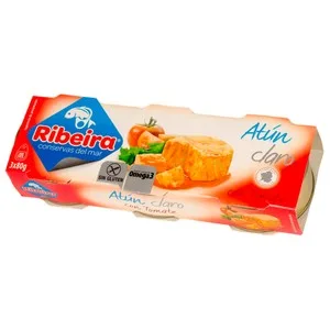 Ribeira Atún Claro con Tomate 3 Uds. 52 G 156 G