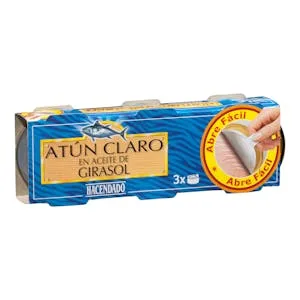 Atún Claro en Aceite de Girasol Hacendado 0.24 KG