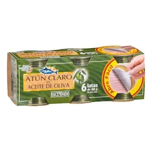 Atún Claro en Aceite de Oliva Hacendado 0.195 KG
