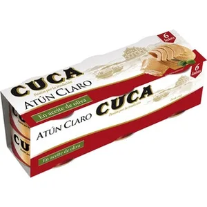 Atún Claro en Aceite de Oliva Pack 6  Cuca 48 G