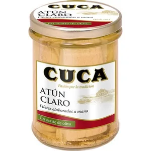 Atún Claro en Aceite de Oliva Filetes Elaborados a Mano  Cuca 117 G