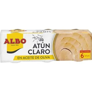 Atún Claro en Aceite de Oliva Pack 6 Albo