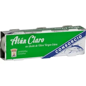Atún Claro en Aceite de Oliva Virgen Extra Pack 3 Consorcio
