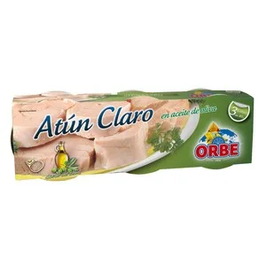Orbe Atún Claro en Aceite de Oliva Pack 3 Uds. X 80 G. 156 G