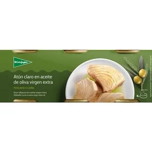 Atún Claro en Aceite en Aceite de Oliva Virgen Extra Pescado a Caña Pack 6 el Corte Ingles