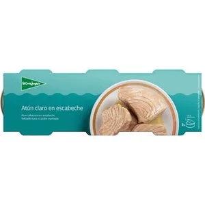 Atún Claro en Escabeche Pack 3  el Corte Ingles 60 G