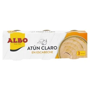Albo Atún Claro en Escabeche Lata de 67 G. Pack de 3 Uds. 201 G