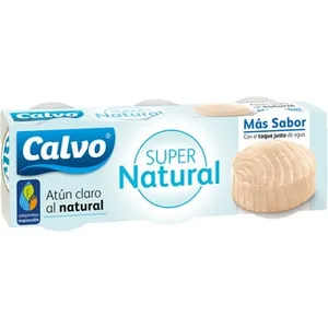 Atún Claro Super Natural Más Sabor Pack 3  Calvo 56 G