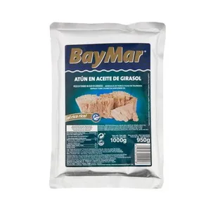 Baymar Atún en Aceite de Girasol en Bolsa 1 Kg. 950 G