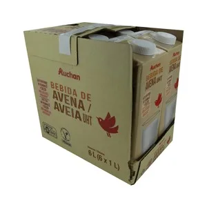Auchan Bebida de Avena con Alto Contenido de Calcio y Vitamina D 6 X 1 L. Producto Alcampo 6000 ML