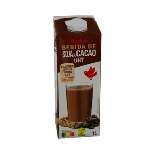 Auchan Bebida de Soja con Sabor a Chocolate 1 L. Producto Alcampo 1000 ML