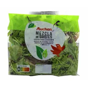 Auchan Brotes Tiernos con Rúcula Bolsa de 100 G. Producto Alcampo