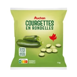 Auchan Calabacín en Rodajas Ultracongelado 1 Kg Producto Alcampo. 1000 G