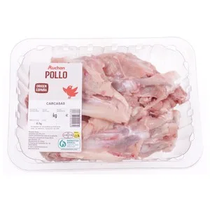 Auchan Carcasas de Pollo Bandeja. Producto Alcampo 750 G