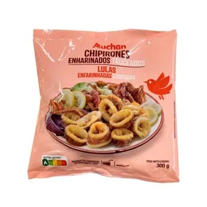 Auchan Chipirones Enharinados, Troceados y Ultracongelados 300 G. Producto Alcampo