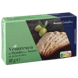 Auchan Collection Ventresca de Bonito en Aceite de Oliva 111 G. 73 G