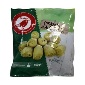 Auchan Corazones de Alcachofas Seleccionados 400 G. Producto Alcampo
