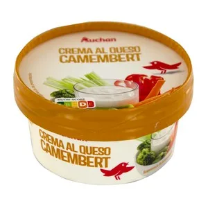Auchan Crema al Queso Camembert, Ideal para Untar 125 G. Producto Alcampo
