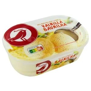 Auchan Tarrina de Helado con Sabor a Vainilla 1 L. Producto Alcampo 1000 ML