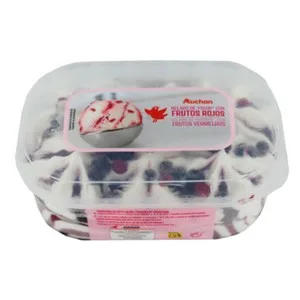 Auchan Tarrina de Helado de Yogur con Frutos Rojos 850 Ml. Producto Alcampo
