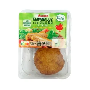Auchan Empanados de Trigo, Lino y Queso Veggie 2 X 100 G. Producto Alcampo 200 G