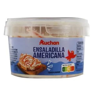 Auchan Ensalada Americana Pasteurizada, Lista para Consumir 250 G. Producto Alcampo