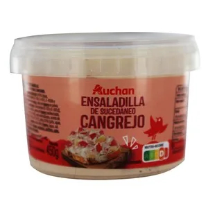 Auchan Ensaladilla de Sucedáneo de Cangrejo, Lista para Tomar 450 G. Producto Alcampo