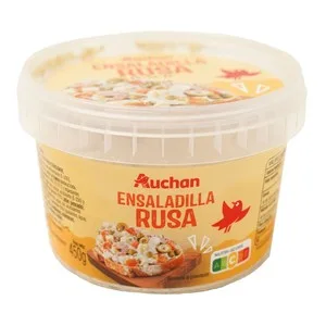 Auchan Ensaladilla Rusa con Mahonesa, Lista para Tomar 450 G. Producto Alcampo