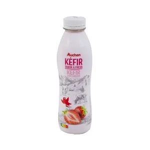 Auchan Kefir Líquido Sabor Fresa Botella de 486ml. Producto Alcampo 486 ML