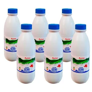 Auchan Leche de Vaca Semidesnatada 6 X 1,5 L Producto Alcampo. 9000 ML