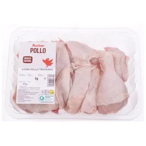 Auchan Medio Pollo Troceado Bandeja. Producto Alcampo 675 G