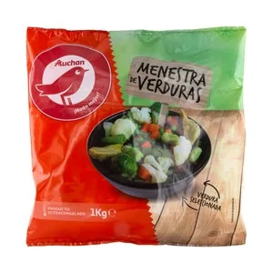 Auchan Menestra de Verduras Elaborada con Verduras Seleccionadas 1 Kg. Producto Alcampo 1000 G