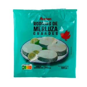 Auchan Merluza en Rodajas Grandes 600 G. Producto Alcampo