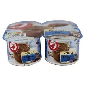 Auchan Mousse de Chocolate 4 X 60 G Producto Alcampo. 240 G