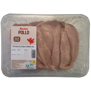 Auchan Pechuga Fileteada 12-16 Uds Producto Alcampo. 825 G