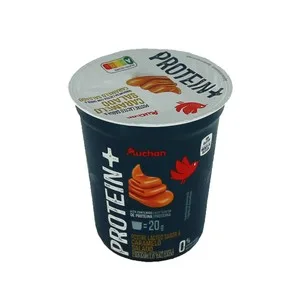 Auchan Protein + Postre Lácteo con Alto Contenido en Proteina y Sabor a Caramelo Salado 200 G. Producto Alcampo