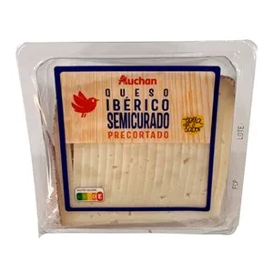 Auchan Queso Cortado Semicurado YA Cortado 250 G. Producto Alcampo
