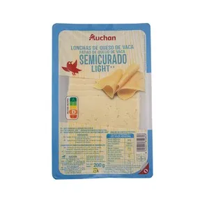 Auchan Queso de Vaca Semicurado Light en Lonchas 200 G Producto Alcampo.