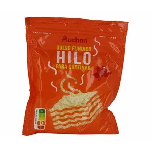 Auchan Queso en Hilo Fundido para Gratinar , 200 G. Producto Alcampo