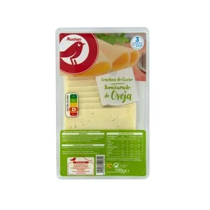 Auchan Queso en Lonchas Semicurado de Oveja 200 G. Producto Alcampo