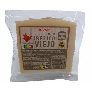 Auchan Queso Ibérico Viejo, Cuña Producto Alcampo. 397.5 G