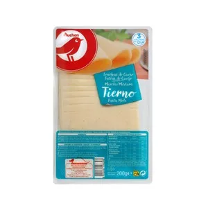 Auchan Queso Tierno Mezcla en Lonchas 200 G. Producto Alcampo