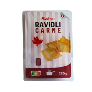 Auchan Raviolis Frescos al Huevo Rellenos de Carne 250 G. Producto Alcampo