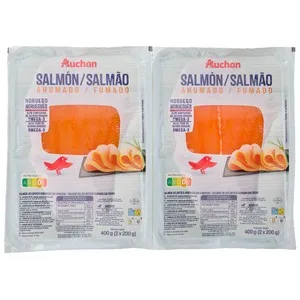 Auchan Salmón Ahumado Bipack 2 X 200 G Producto Alcampo. 400 G