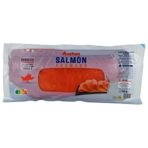 Auchan Salmón Ahumado Noruego en Lonchas 700 G. Producto Alcampo
