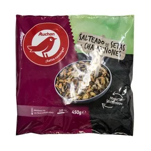 Auchan Salteado de Setas y Champiñones Seleccionados 450 G. Producto Alcampo 400 G