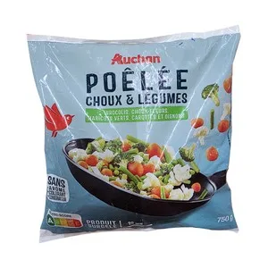 Auchan Salteado de Verduras con Brócoli y Coliflor 750 G Producto Alcampo.