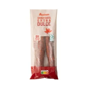 Auchan Sarta de Chorizo Dulce de Categoria Extra 280 G. Producto Alcampo