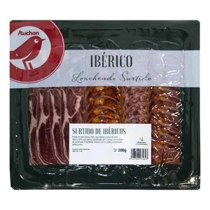 Auchan Tabla de Embutidos Ibéricos Elaborados en Extremadura 200 G. Producto Alcampo